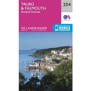 Truro & Falmouth OS Landranger Map 204 | For Her