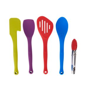 Colourworks 5 Piece Silicone Kitchen Utensils Set | Colourworks