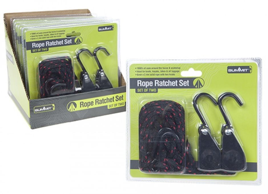 Summit 2PC Rope Ratchet Set Black