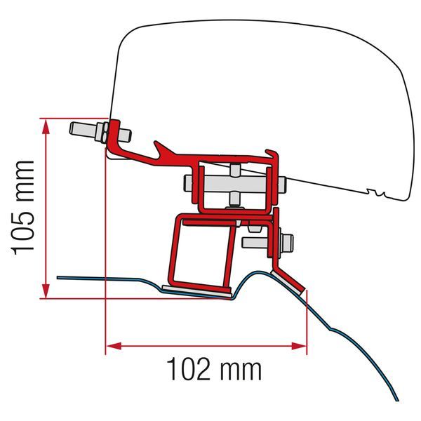 Fiamma Adapter Kit F40 Mercedes V Class