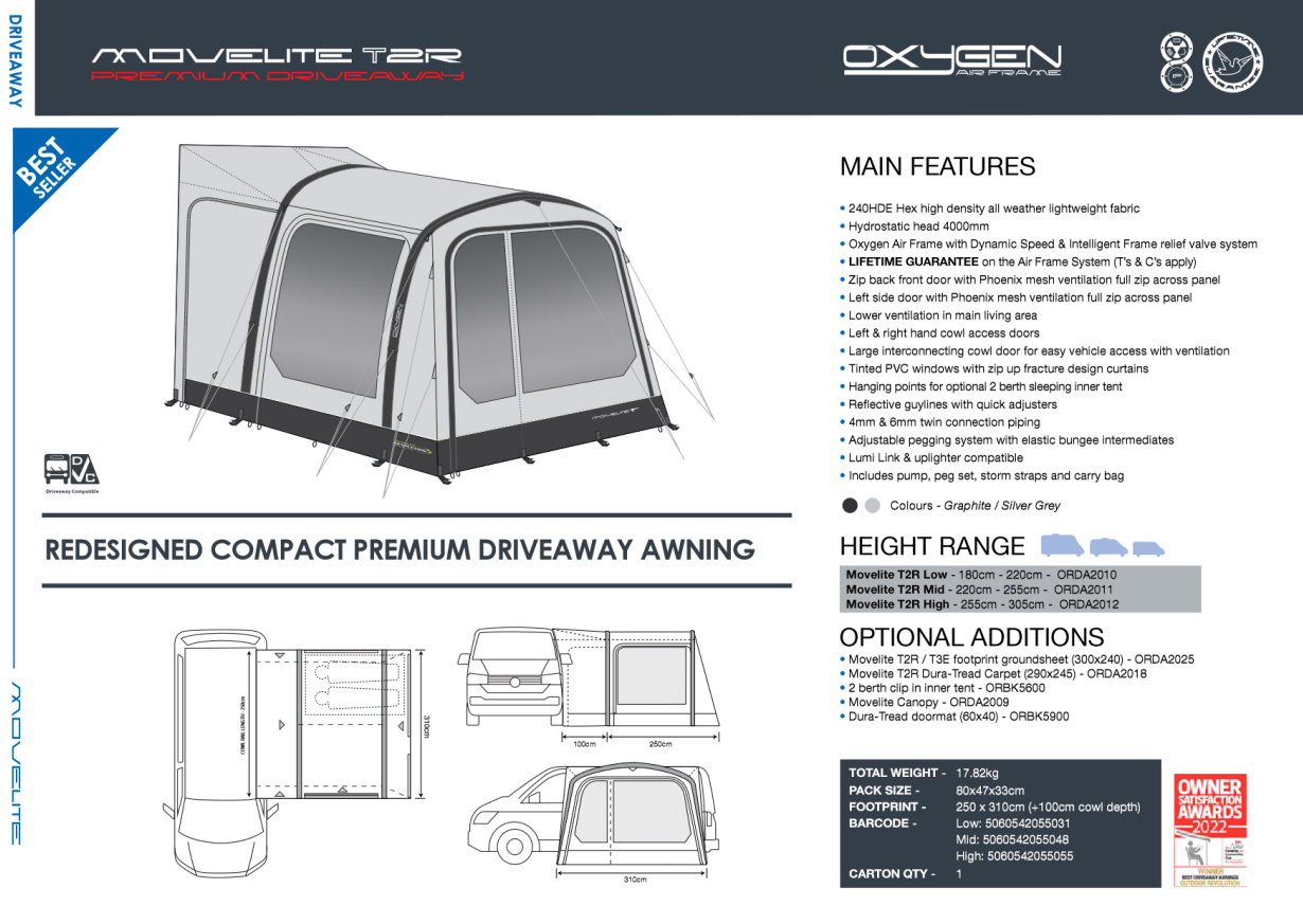 Outdoor Revolution Movelite T2R