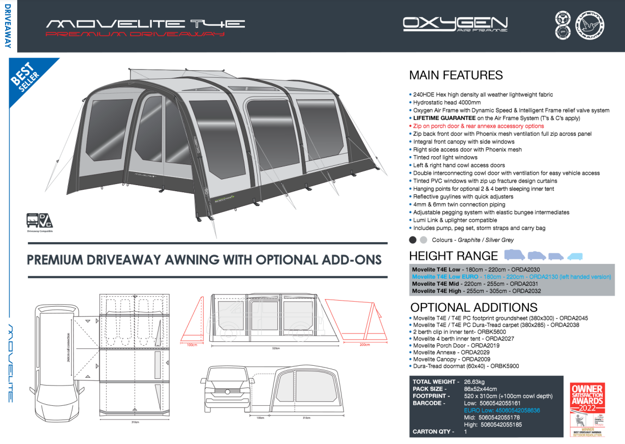 Outdoor Revolution Movelite T4E